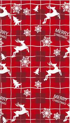 Полотенце Самойловский текстиль Вафельное Рождественские олени 45x60 / 933355