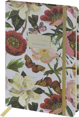 Записная книжка Bruno Visconti Megapolis Journal. Flora. Пионы / 3-479/14 (100л)