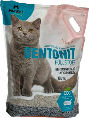 Наполнитель для туалета Murkel Бентонитовый (8кг, нейтральный)