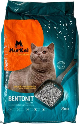 Наполнитель для туалета Murkel Бентонитовый (16кг, нейтральный)