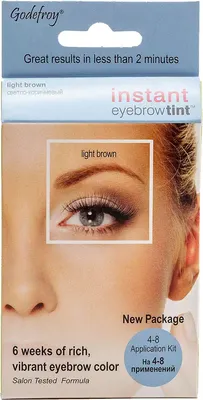 Краска для бровей Godefroy 4 капсулы с оксидантом 3% (светло-коричневый)