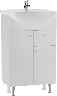 Тумба под умывальник Айсберг Уют 55 Промо с верхним ящиком В1