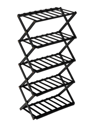 Стойка для цветов GREENGO 5 полок 50x25x89см напольный открытый (черный)