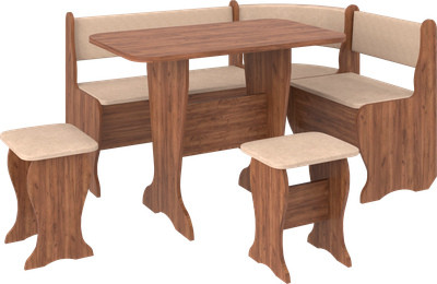 Обеденная группа Премиум Оптима (дуб крафт табачный/обивка микровелюр 10)