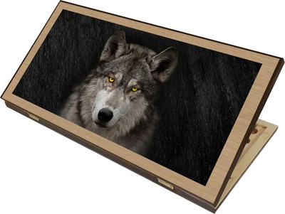 Набор настольных игр Partida Сирия Волк 2 средние Нарды, шашки / rasvolk250