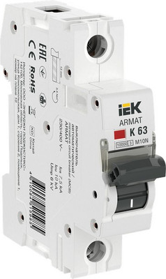 Выключатель автоматический IEK Armat AR-M10N-1-K063