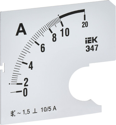 Шкала для амперметра IEK IPA10D-SC-0010