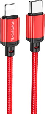 Кабель Borofone BX87 Lightning to Type-C 20W (1м, красный)