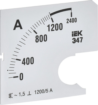 Шкала для амперметра IEK IPA10D-SC-1200