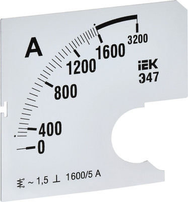 Шкала для амперметра IEK IPA10D-SC-1600