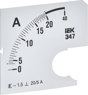 Шкала для амперметра IEK IPA10D-SC-0020