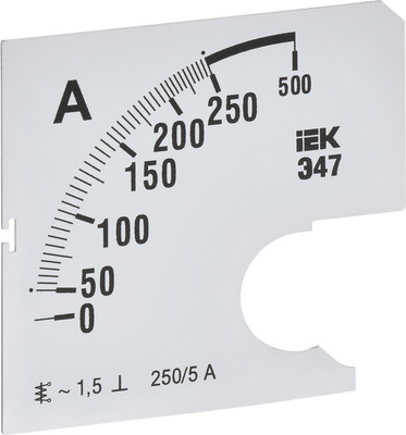 Шкала для амперметра IEK IPA10D-SC-0250