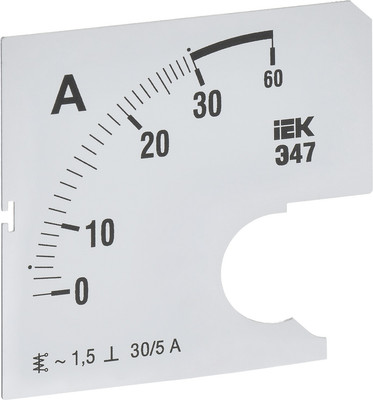 Шкала для амперметра IEK IPA10D-SC-0030
