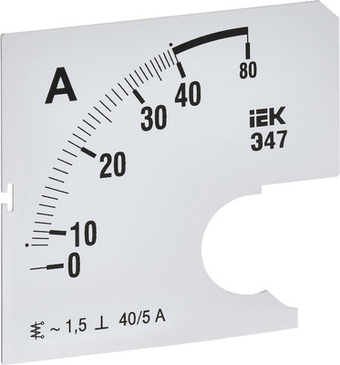 Шкала для амперметра IEK IPA10D-SC-0040
