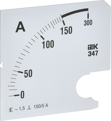 Шкала для амперметра IEK IPA20D-SC-0150