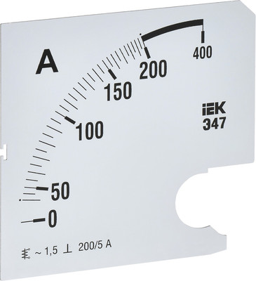 Шкала для амперметра IEK IPA20D-SC-0200