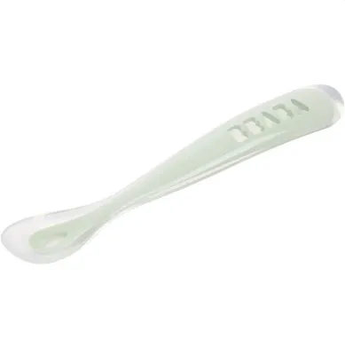 Ложка для кормления Beaba 1st Age Silicone Spoon M 913618 (зеленый)
