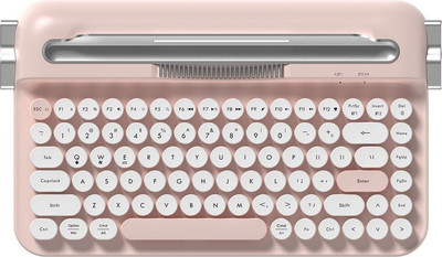 Клавиатура Ajazz AF84 (белый/розовый)