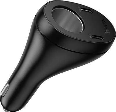 Адаптер питания автомобильный Hoco Z61 (черный)