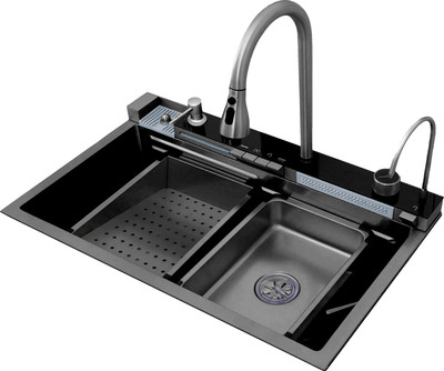 Мойка кухонная со смесителем Cerutti Gloria Pro Nano Black (серый)