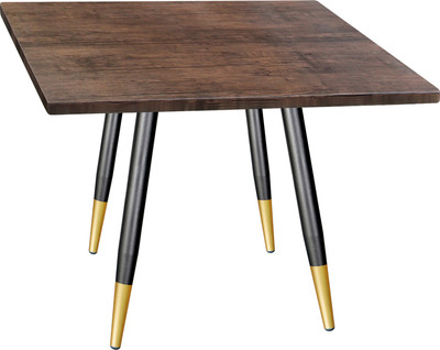 Обеденный стол Sheffilton SHT-TU104/80/80 (черный муар/золото/палисандр)