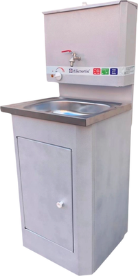 Умывальник для дачи ElectroVel С ЭВН (17л, серебро на белом)