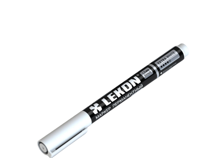 Маркер перманентный LEKON Eхtra White / 012392 (белый)