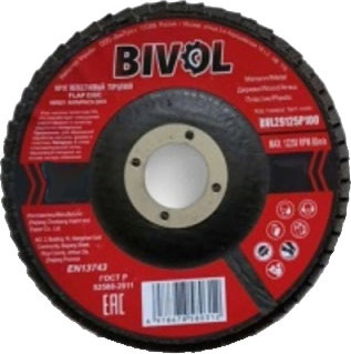 Шлифовальный круг Bivol По металлу T27-230x6.0x22.2 / BVL2723060