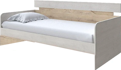 Кровать-тахта Proson Milton 120x200 (дуб шамони светлый 124/бунратти)