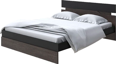 Полуторная кровать Proson Milton 120x200 (черный/дуб кантербери)