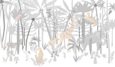 Фотообои листовые Citydecor Джунгли зовут 27 (200x140см)