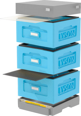 Улей Lyson Рута На 10 Рамок / WR3BG (синий/серый)