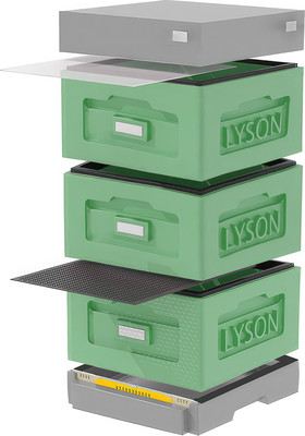 Улей Lyson Рута На 10 Рамок / WR3GG (зеленый/серый)