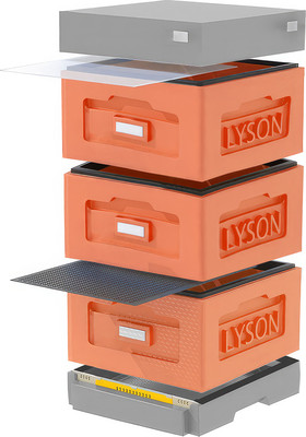 Улей Lyson Рута На 10 Рамок / WR3ORG (оранжевый/серый)