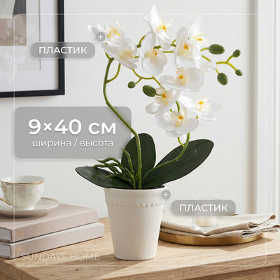 Искусственный цветок Sundays Home Фаленопсис бонсай / BC10108 (40см)