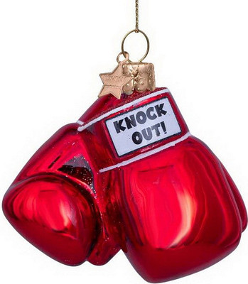 Елочная игрушка Vondels Боксерские перчатки / 3222620085015 (красный)
