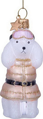 Елочная игрушка Vondels Пудель в золотом / 1232250090015