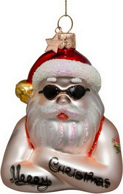 Елочная игрушка Vondels Санта с татуировками / 4222130095015