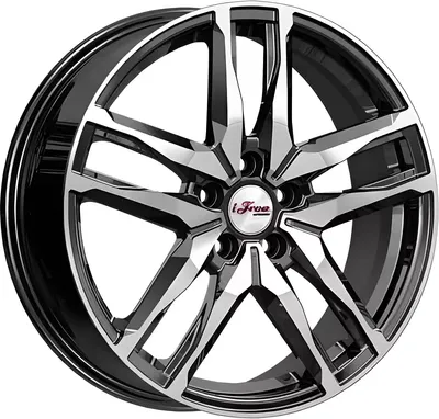 Литой диск iFree Бомбей 18x6.5" 5x114.3мм DIA 67.1мм ET 42мм Блэк джек
