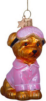 Елочная игрушка Vondels Собачка в пижаме / 2232250085010