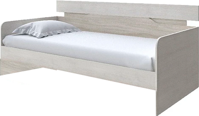 Кровать-тахта Proson Milton 120x200 (дуб шамони светлый 124/ясень шимо светлый)