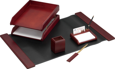 Настольный набор Forofis 91790 (5пр, бордовый)