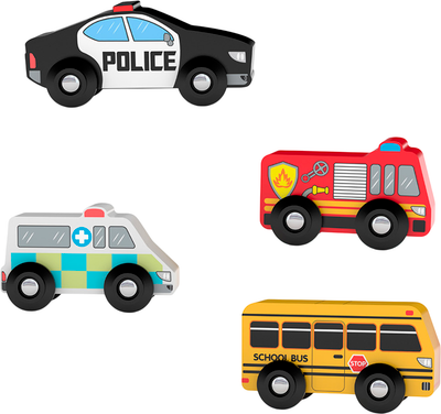 Набор игрушечной техники Hape Jadore Городские службы Транспорт / 821107_HPJ