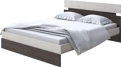 Полуторная кровать Proson Milton 120x200 (дуб шамони светлый 124/дуб кантербери)