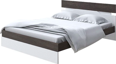 Двуспальная кровать Proson Milton 180x200 (дуб кантербери/белый)