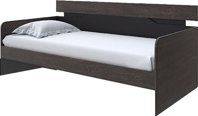 Кровать-тахта Proson Milton 90x200 (дуб кантербери/черный)