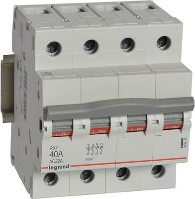Выключатель-разъединитель Legrand RX3 40А 4П / 419417