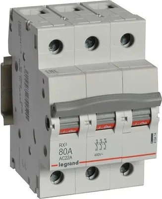 Выключатель-разъединитель Legrand RX3 3П 80A / 419329