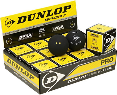 Набор мячей для сквоша DUNLOP PRO WSF/PSA Official 12-box / 700108