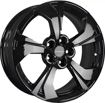Литой диск Khomen KHW1724 Haval Jolion 17x7" 5x114.3мм DIA 66.5мм ET 37мм Black
